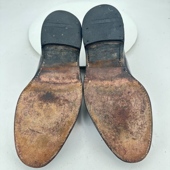 Wild Smith London Lanark Men Sz 9.5 UK 8.5E Burgundy Leather Derby Lace Up Shoe - Picture 8 of 12